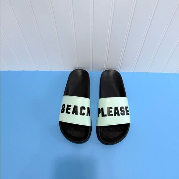 Beach Please Women’s Mint Slide Sandals Size M 7 - Picture 13 of 15